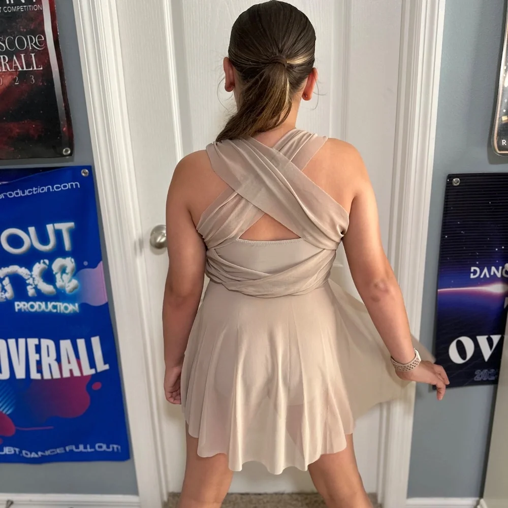 Weissman Asymmetric Draped Leotard